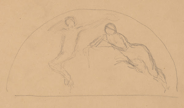 Study Of Figures In A Lunette 1890 1897