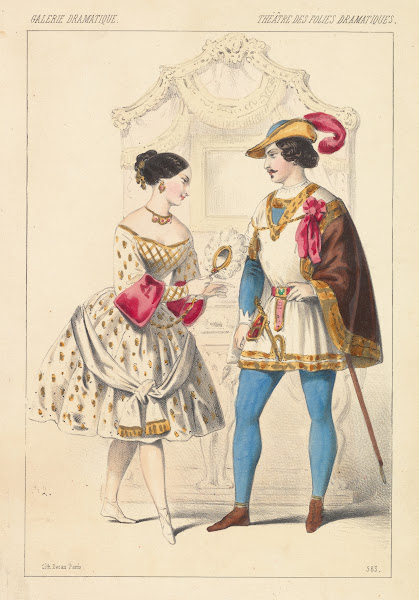 Mme Legros rôle de la Coquetterie Leriche rôle du Prince Robert dans Les quenoui