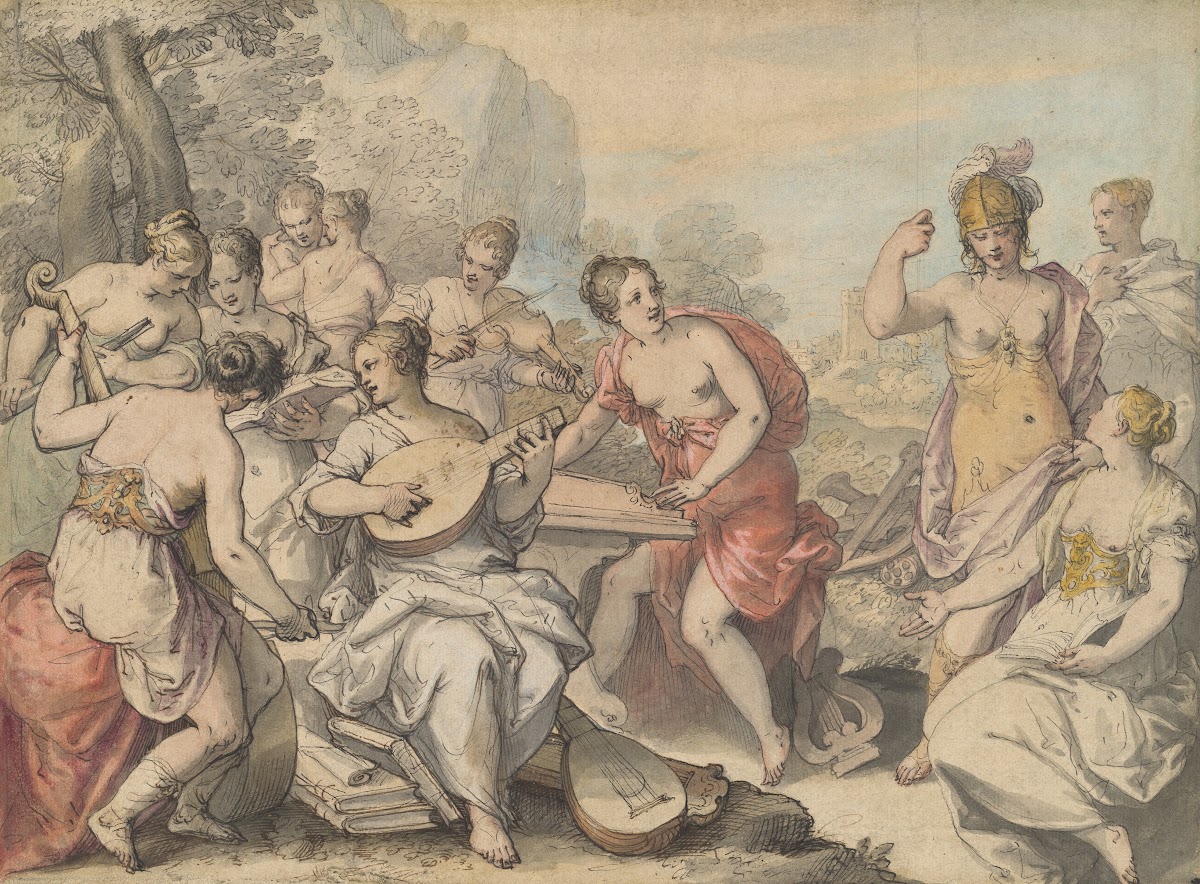 Minerva and the Muses c 1610