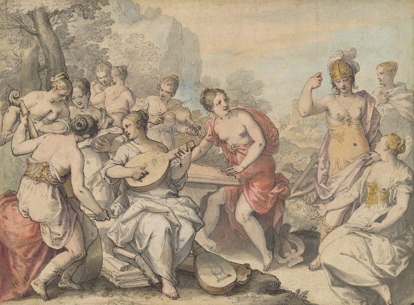 Minerva and the Muses c 1610