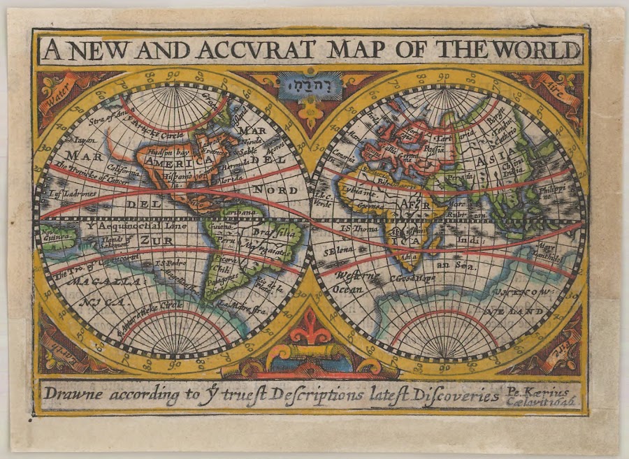 1646_A New and Accurat Map of the World Drawne according to ye truest Descriptions latest Discoveries