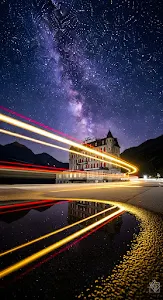 Deep Space Nebula and Starfield