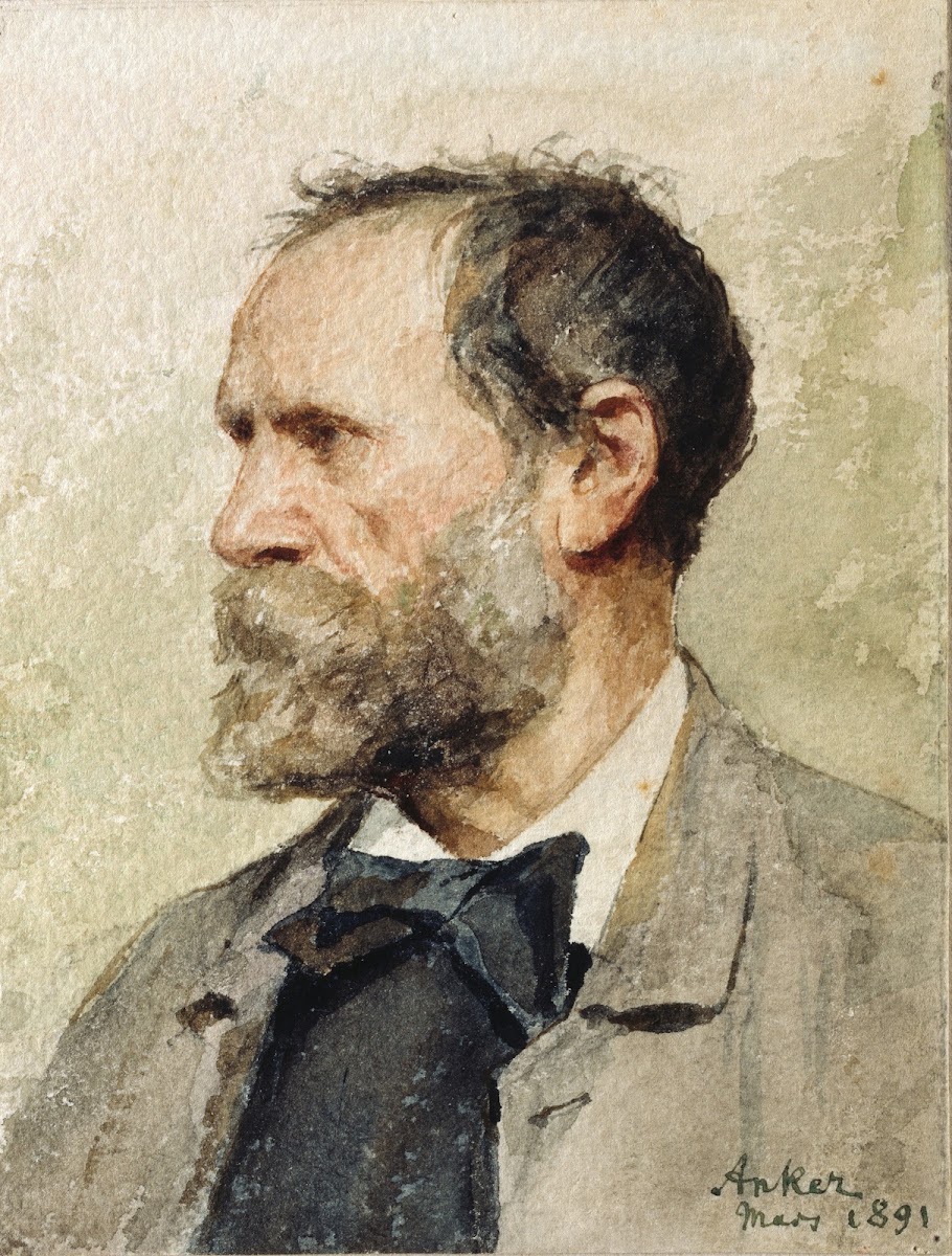 Self portrait in profile left 1891