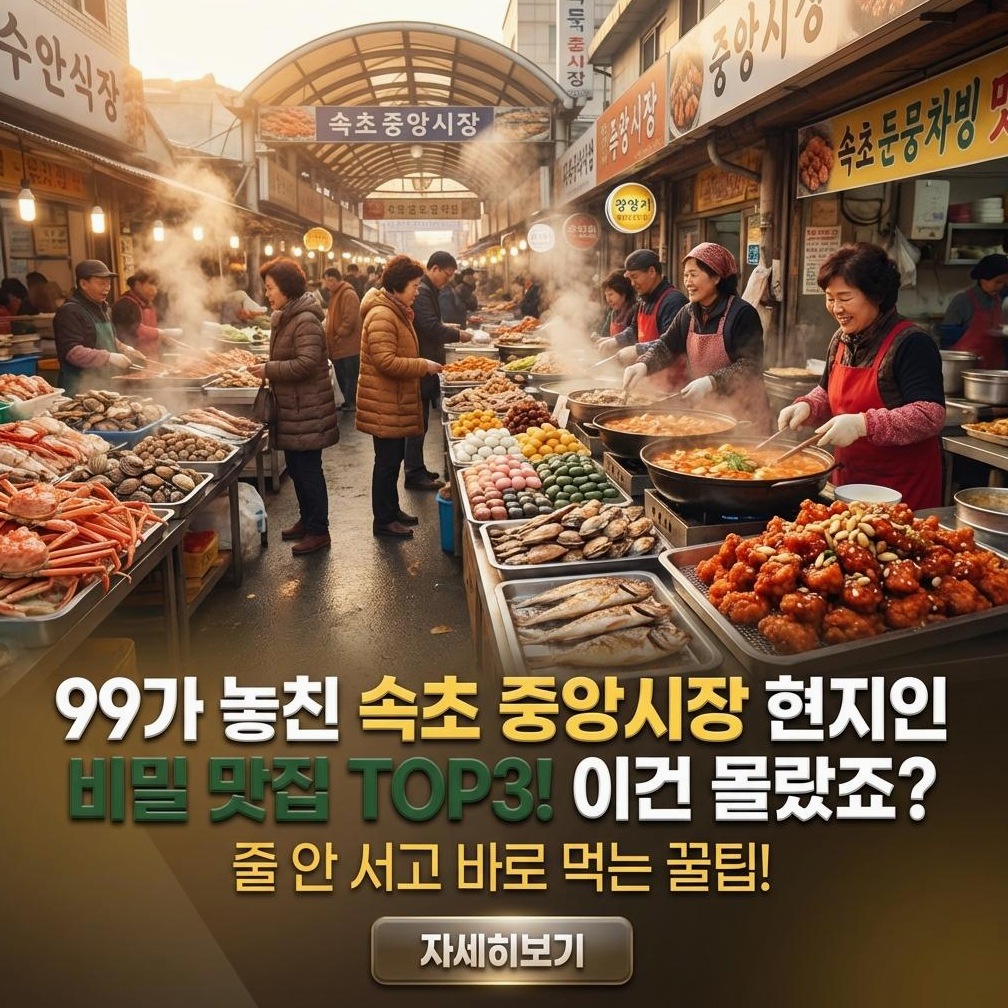 속초 중앙시장: 아이와 가족 여행 완벽 가이드