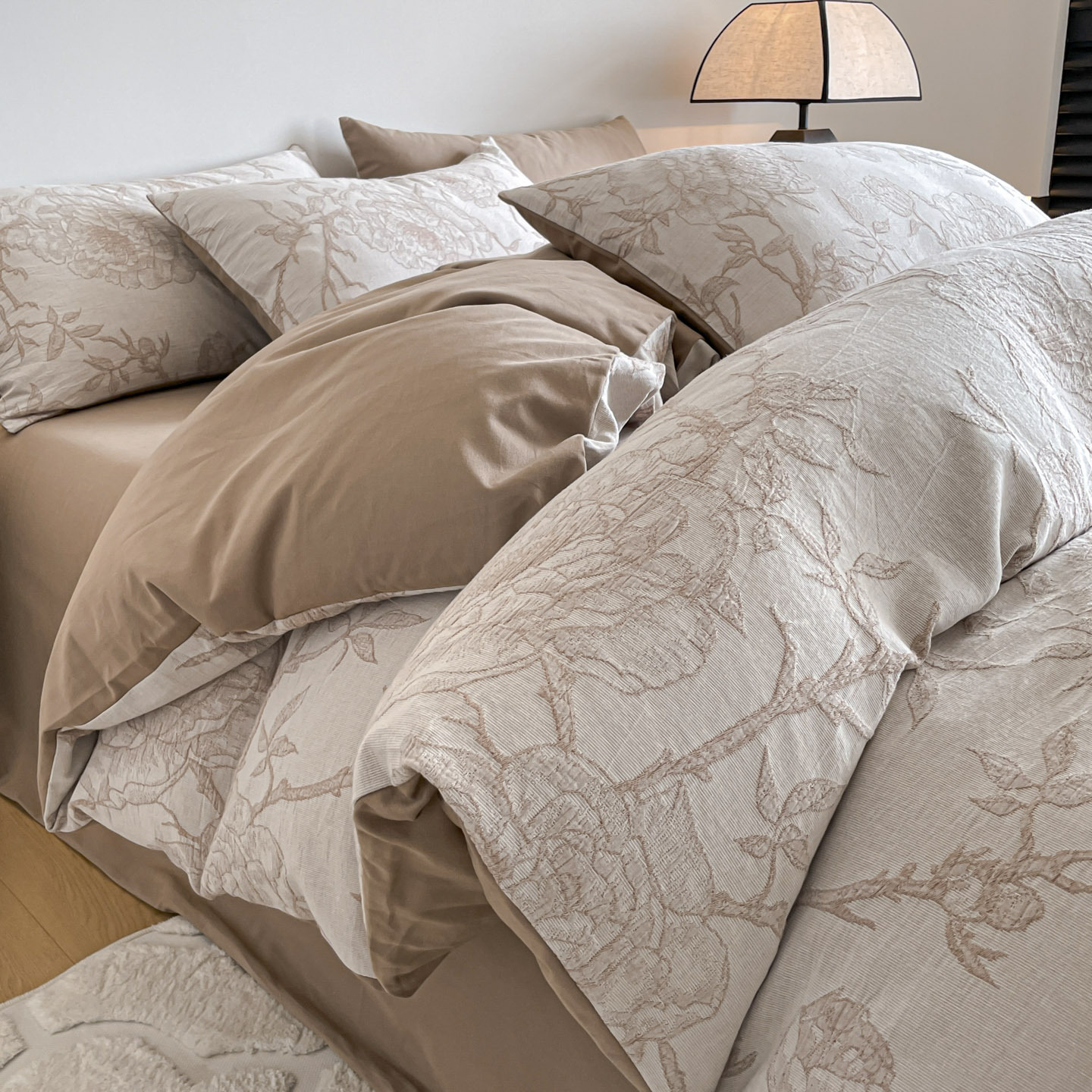 Warming bedding with 3-layer fabric, 4-piece