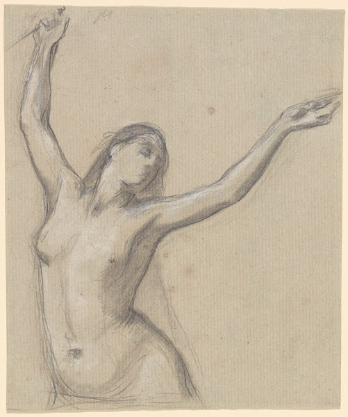 Female Nude Arms Upraised 1836