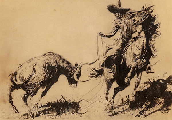 Mexican Steer on the Prod 1914