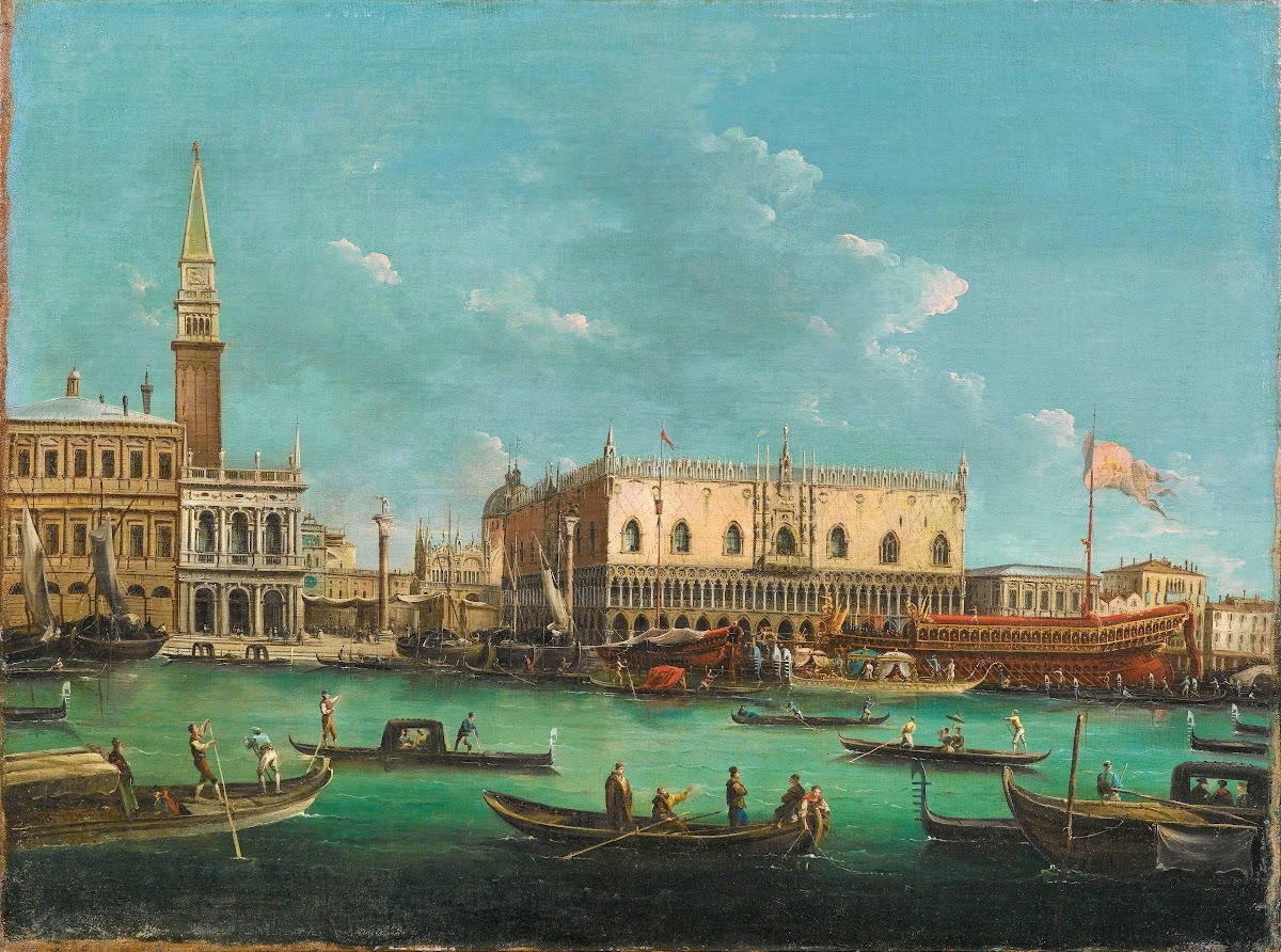 The Bucintoro at the Molo Venice on Ascension Day