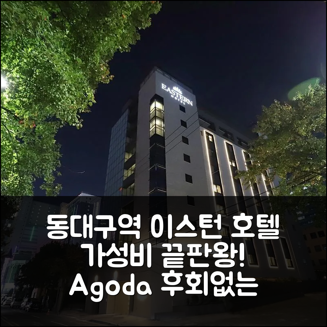 동대구역 이스턴 호텔 대구 가성비 최고! 숙소 예약 후기 - 아고다 호텔 추천