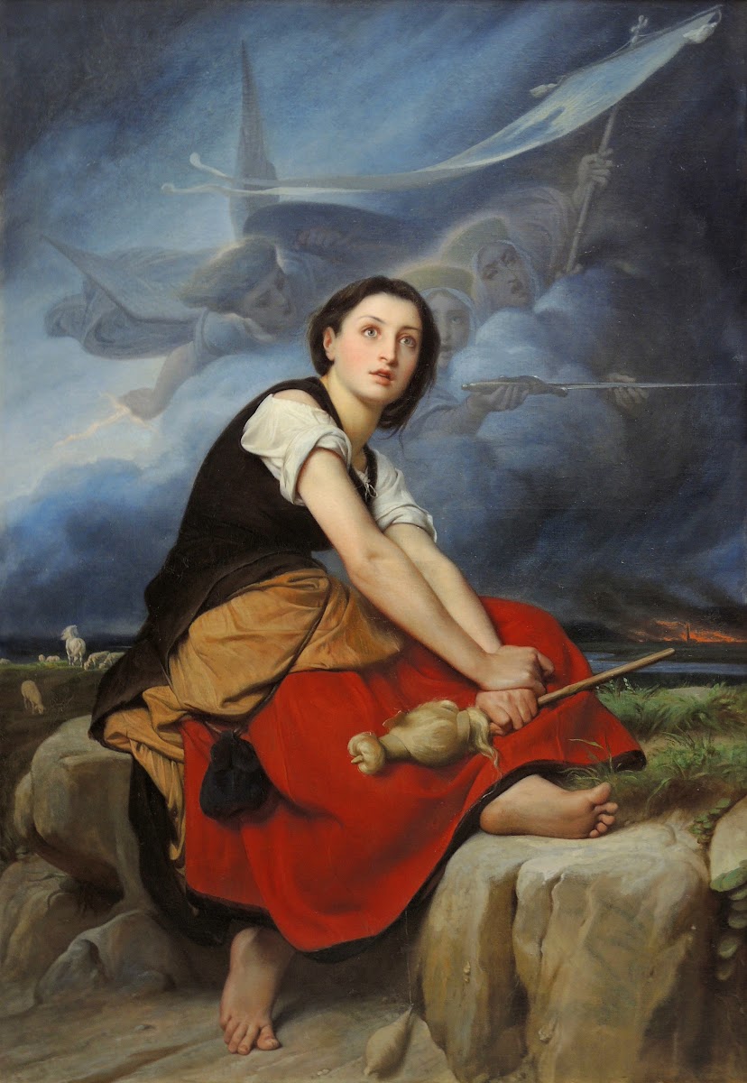 Jeanne dArc écoutant ses voix Joan of Arc listening to her voices