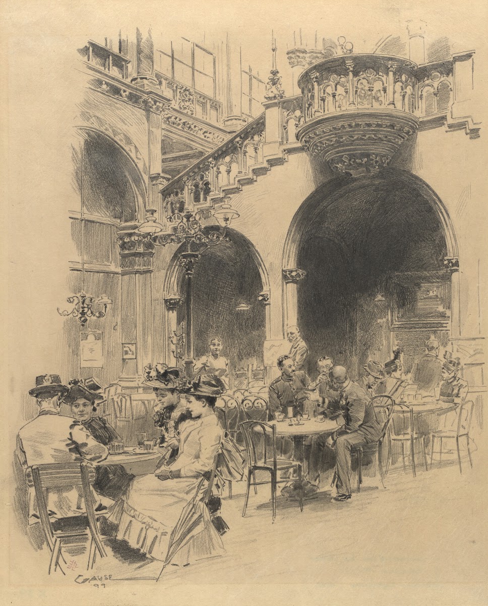 Arkadenhof im Café Central 1 Herrengasse 14 1899