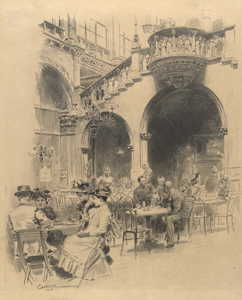 Arkadenhof im Café Central 1 Herrengasse 14 1899