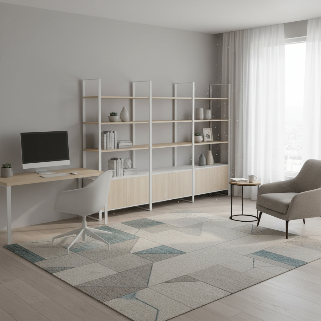 RADAR Color Large Display Shelf With Six-Door Bottom Cabinet