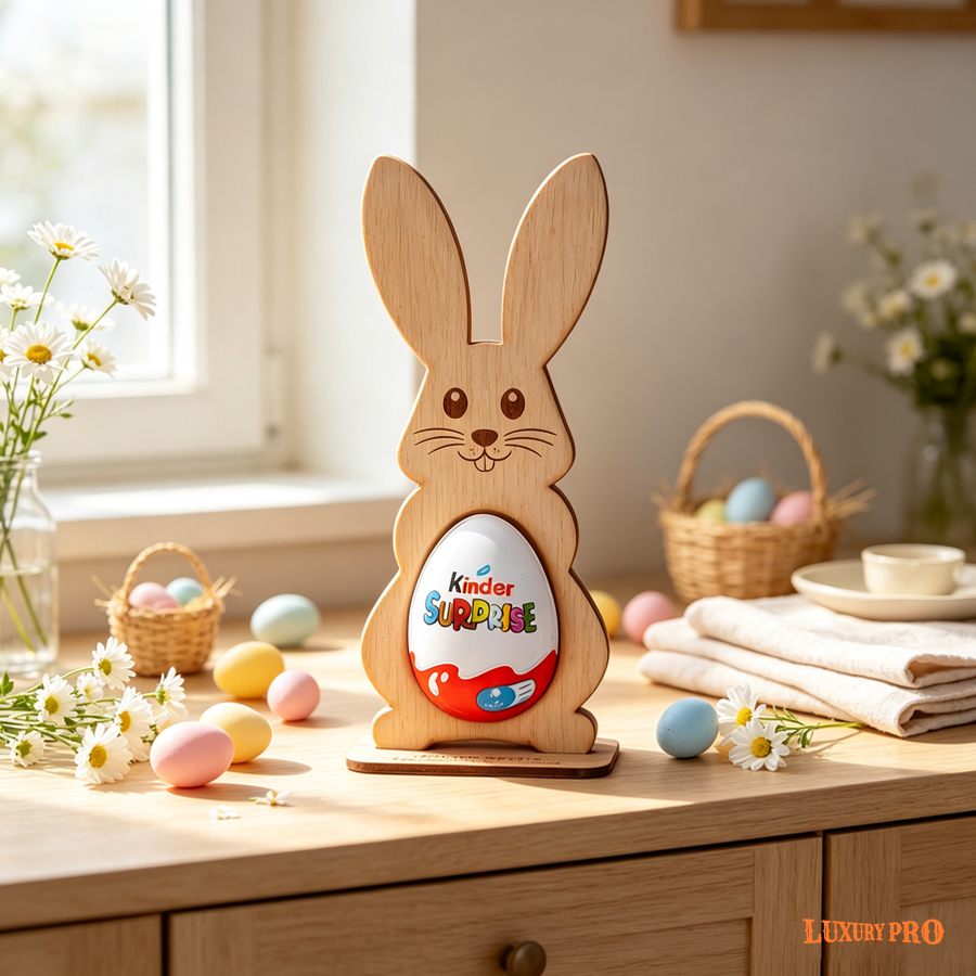 Single-layer Wooden Egg Rack