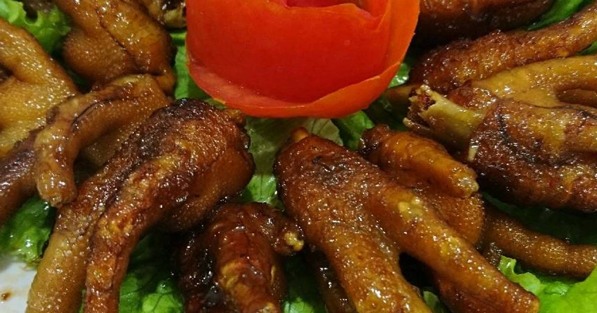 Chân gà rim mắm tỏi