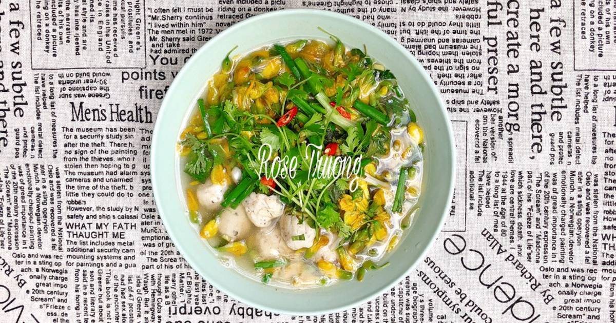 Canh Chua Chả Cá Bông Điên Điển