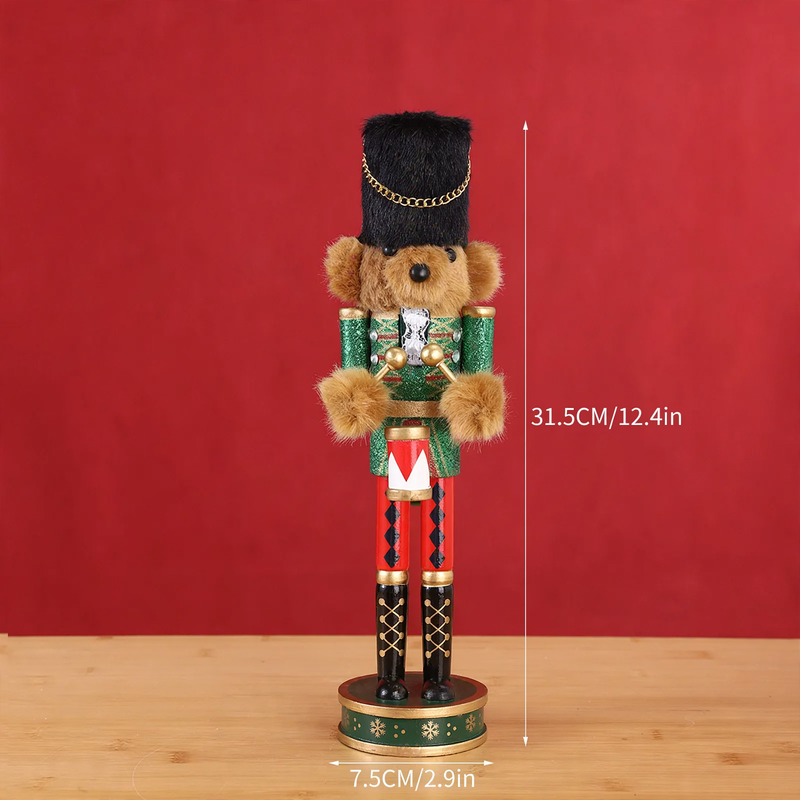 Decorative wooden nutcracker figure, 30 cm