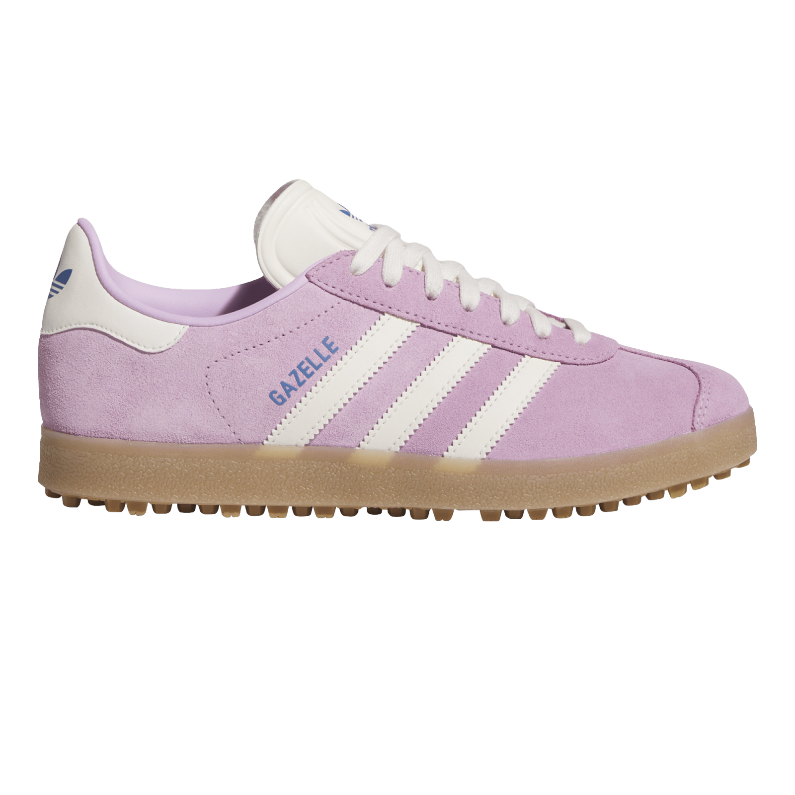 adidas Originals Gazelle Spikeless Golf Shoes Bliss Lilac/Chalk White/Bluebird