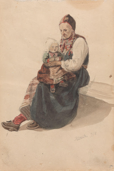 Kone med barn på fanget Rättvik 1852
