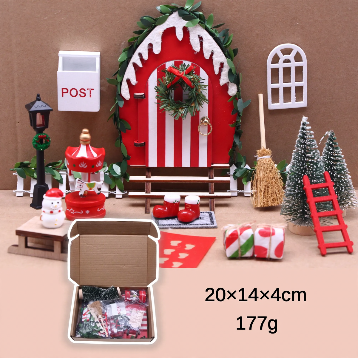 Miniature Fairy Door Set for Dollhouses