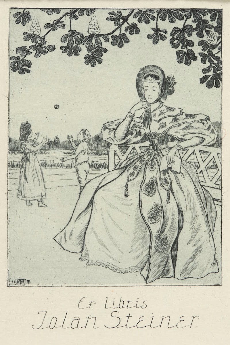 Bookplate Of Jolan Steiner 1911