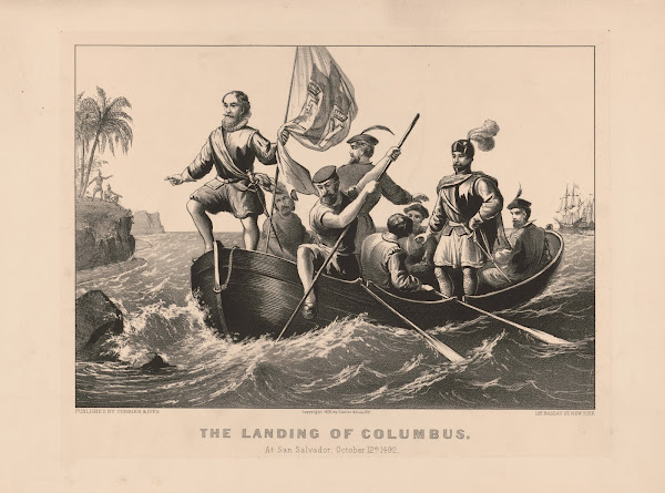 The landing of Columbus at San Salvador October 12 1492 1876
