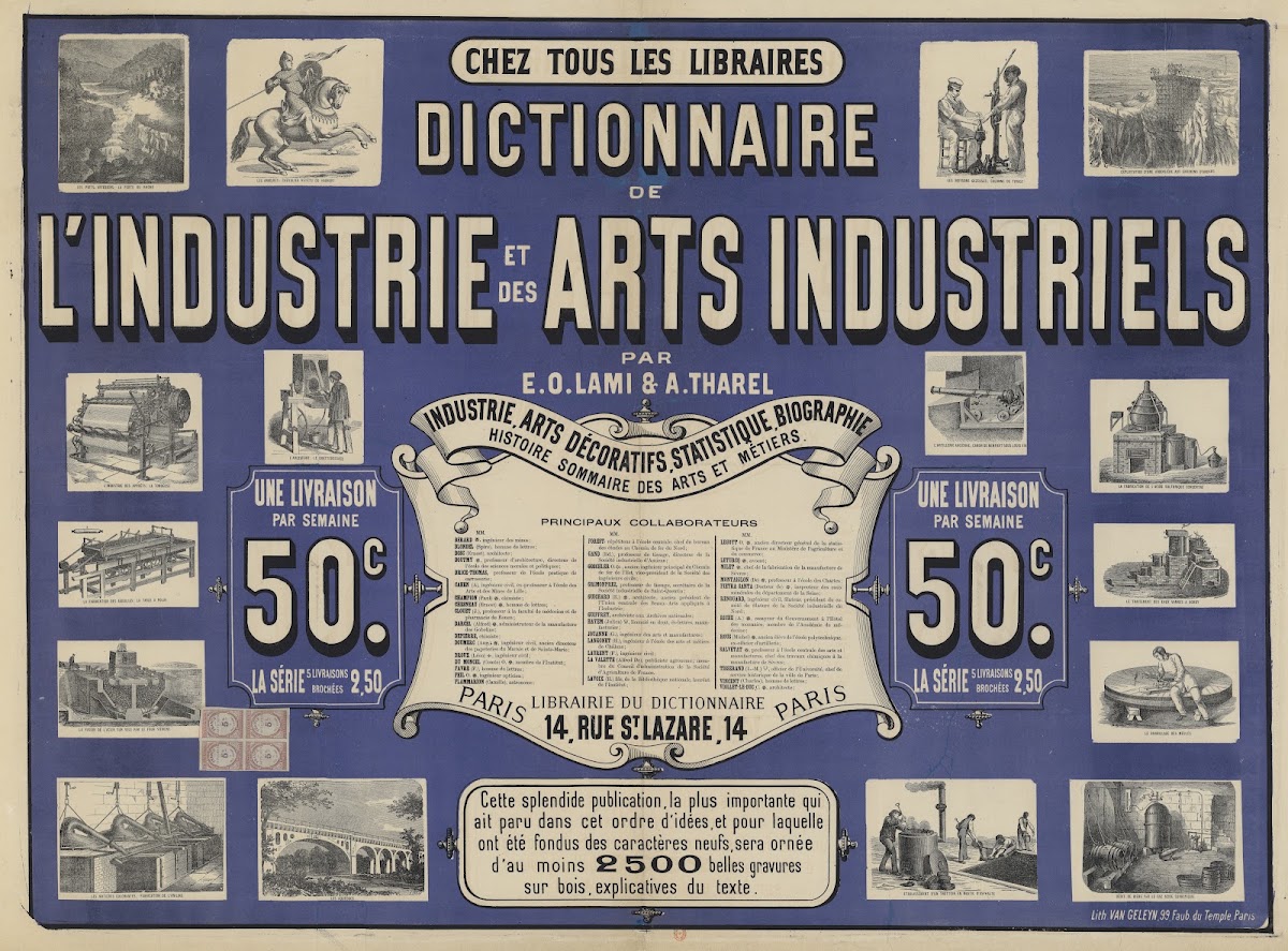 hez tous les libraires Dictionnaire de lindustrie et des arts industriels 1879