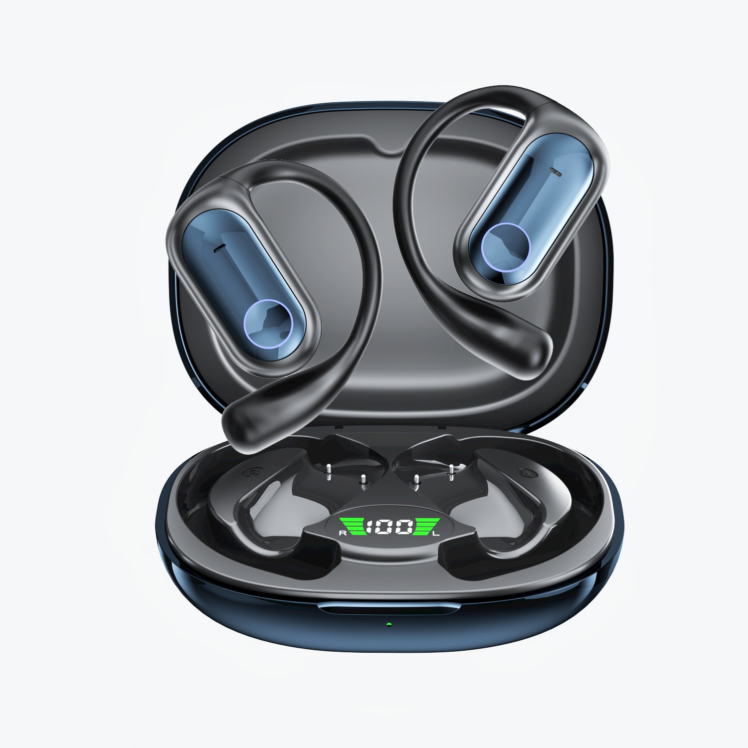 Bluetooth Earhook Headphones with AI Translation