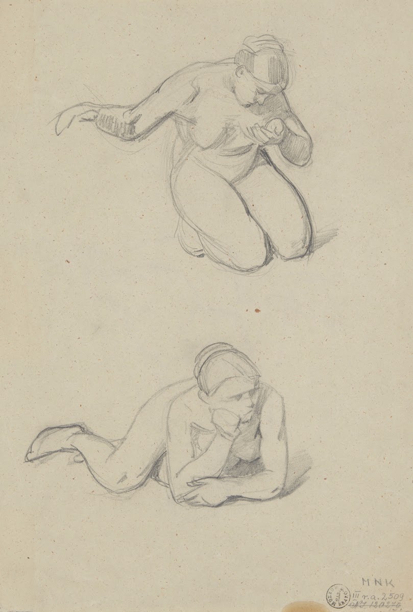 Sketches of a nude female 1842