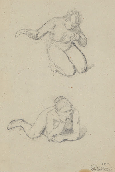 Sketches of a nude female 1842