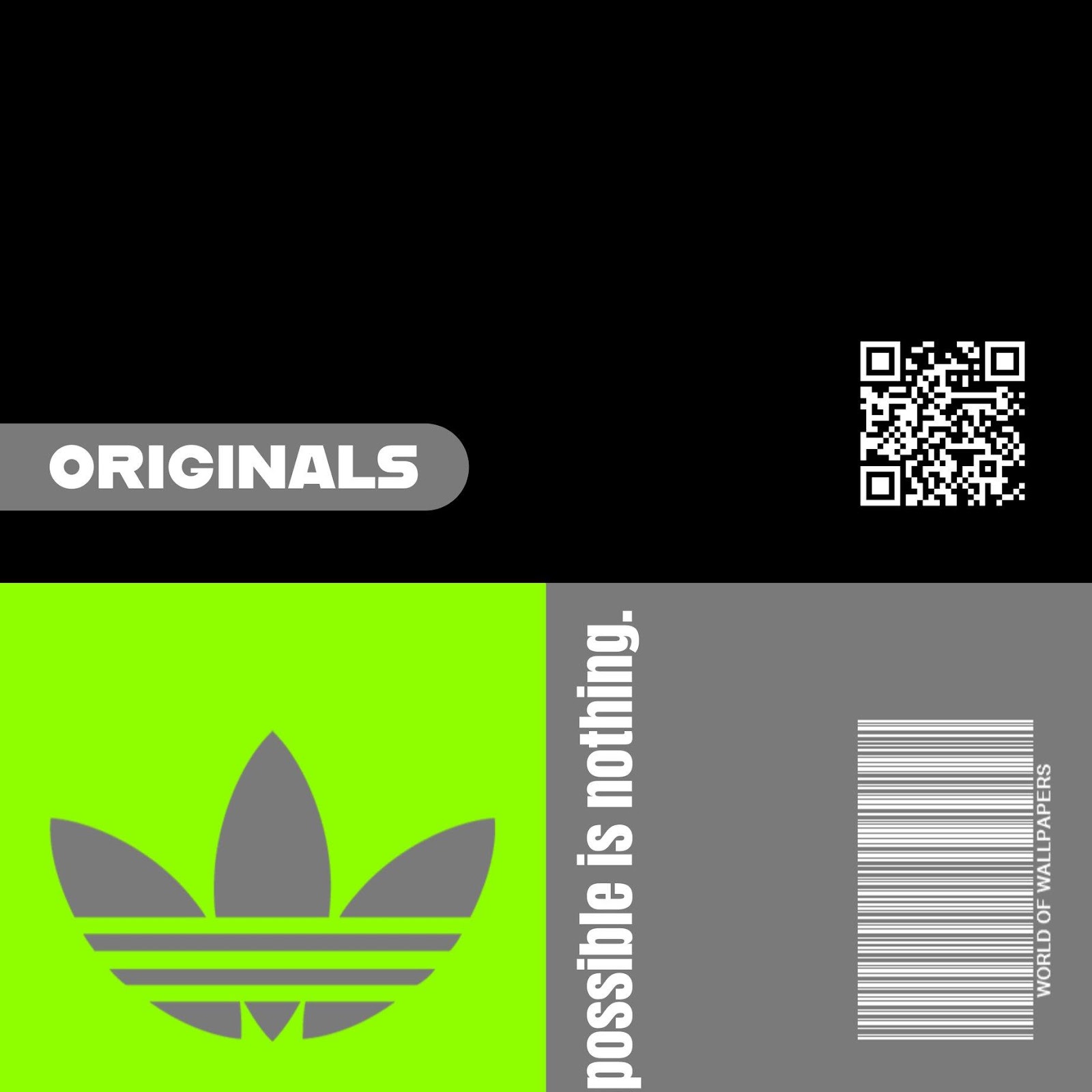 Download Adidas Originals Neon Graphic Design 2K iPhone