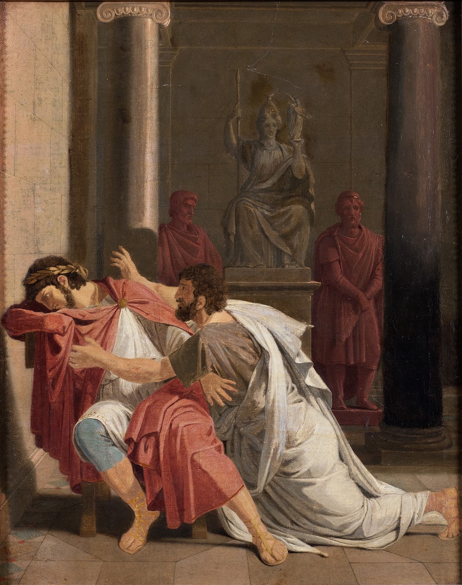Burrhus Neros Tutor Prostrating Himself before his Sovereign Lord 1816