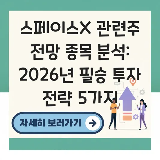 스페이스x 관련주 전망 종목 분석