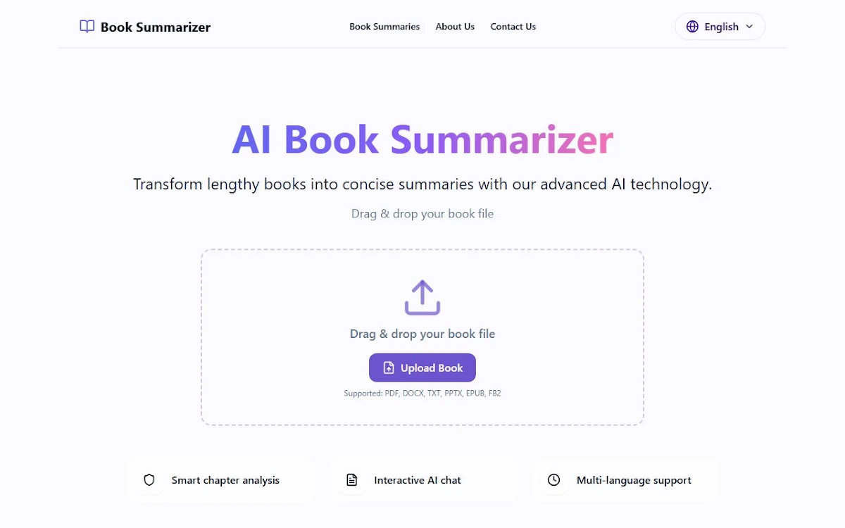 Captura de AI Book Summarizer