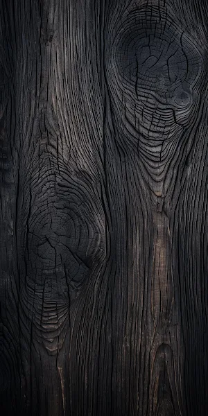 Burnt Wood, Dark Texture, Wood Grain, Knots Full HD iPhone Wallpaper Background