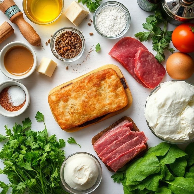 Ingredients for Easy Beef Croque Monsieur Sandwiches Recipe – Quick Cheesy Comfort