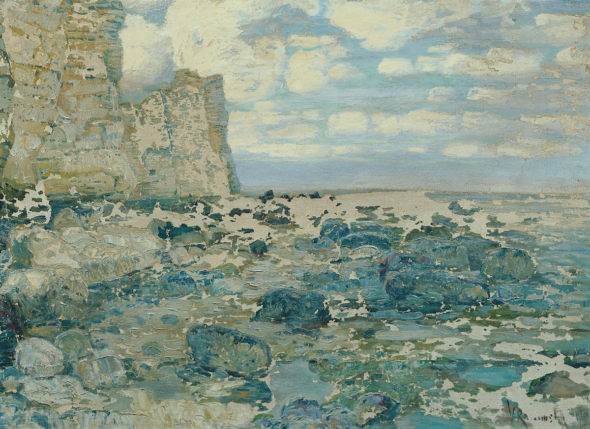 Am Meeresstrand Felsklippen 1902