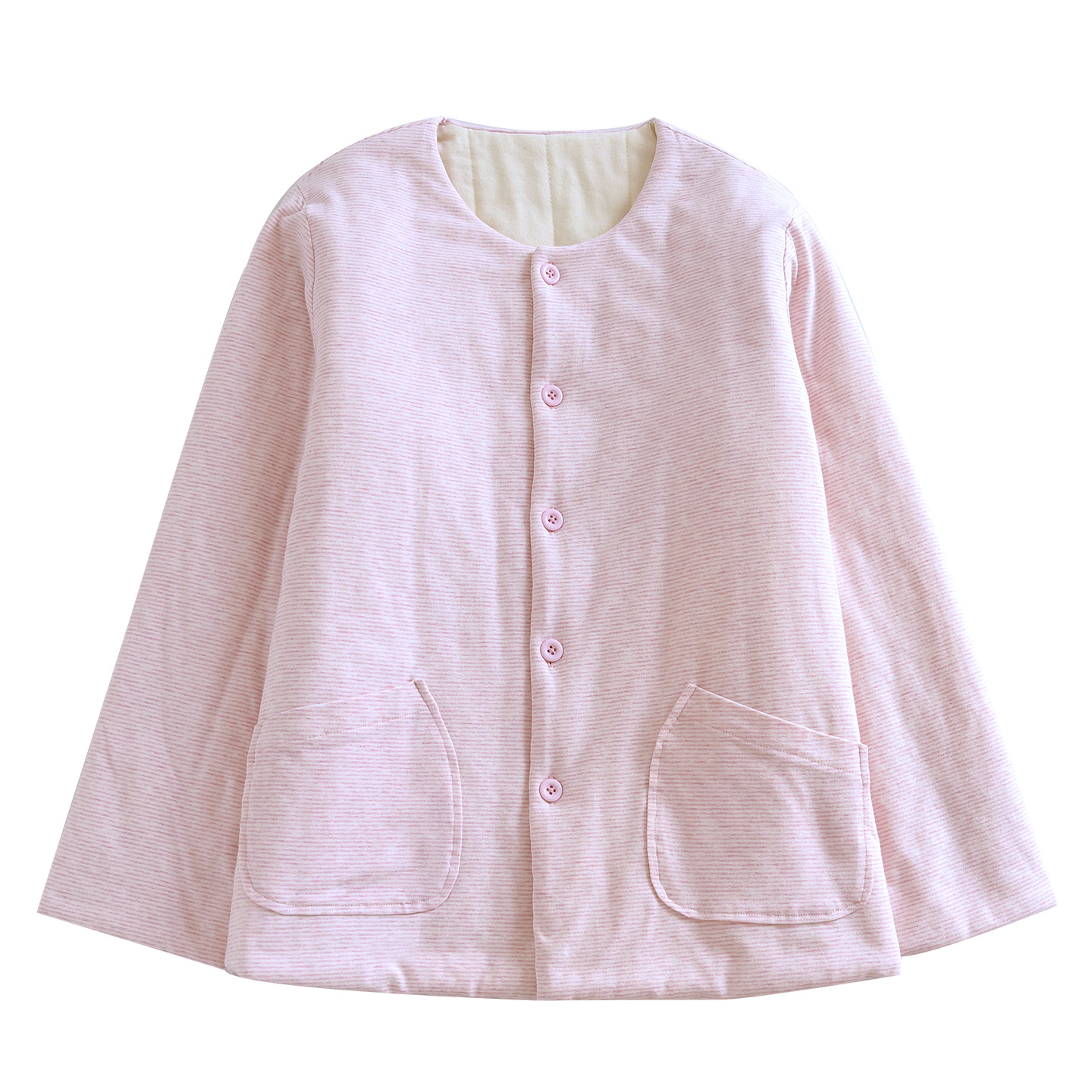 Lightweight women's quilted jacket with cotton filling