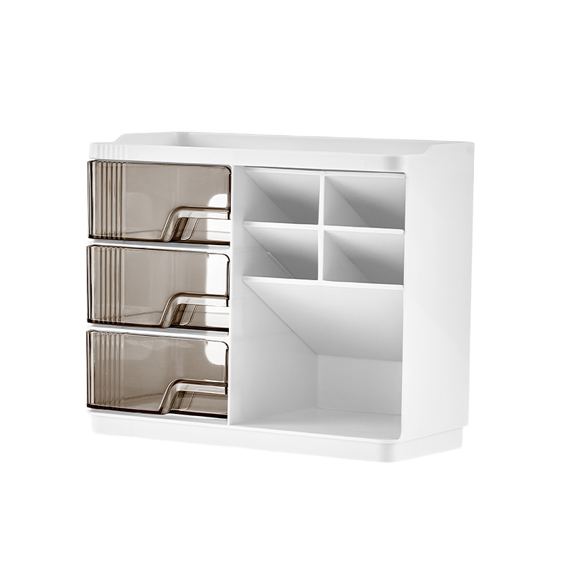 Desk storage box with drawers, model D2074