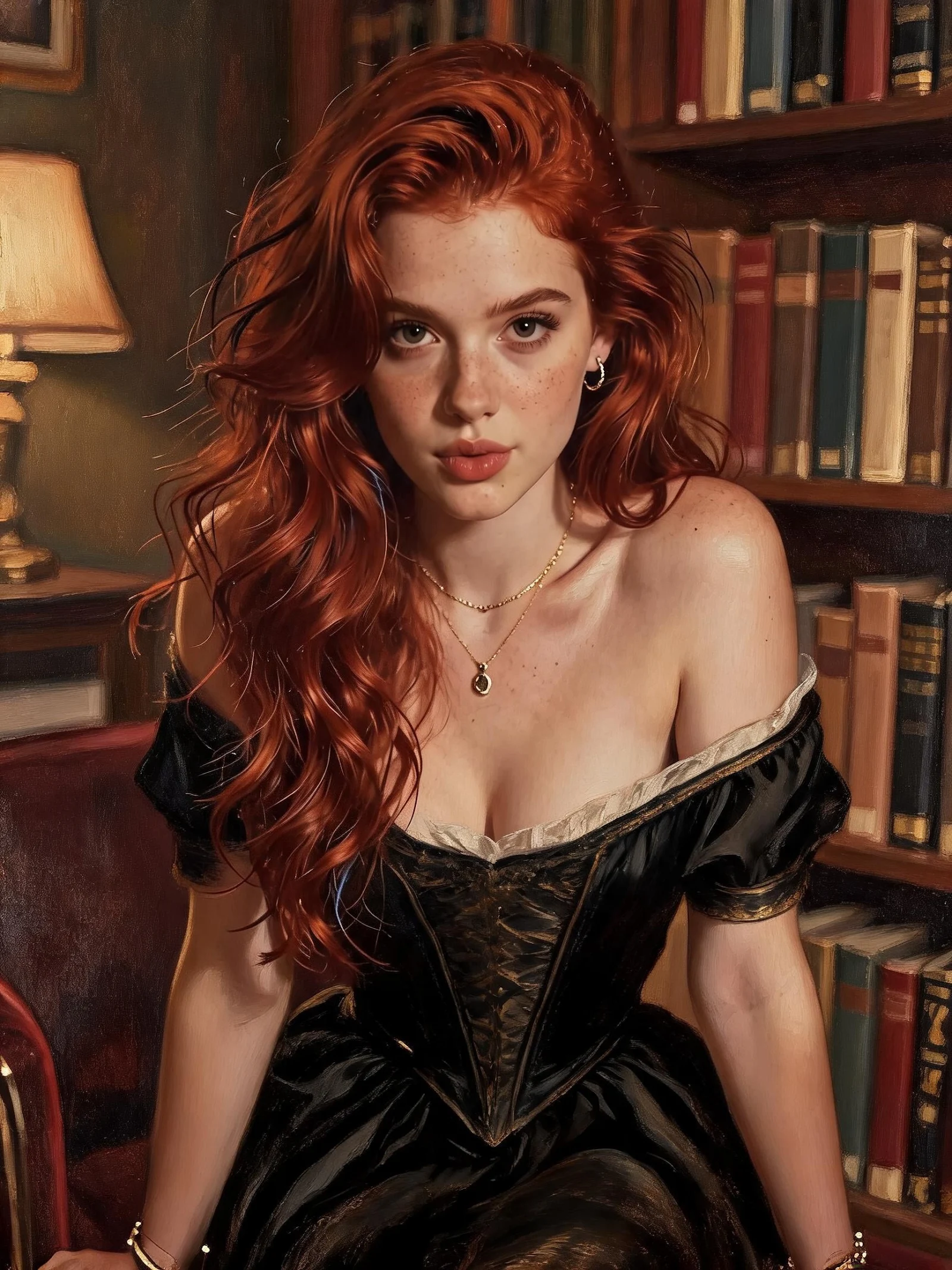 Retrato de medio cuerpo femenino francés