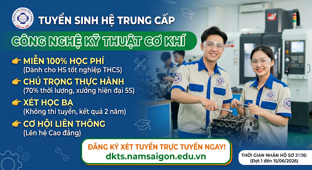 TỐT NGHIỆP LỚP 9: HỌC NGHỀ MIỄN 100% HỌC PHÍ – TẠI SAO KHÔNG? 🛠️