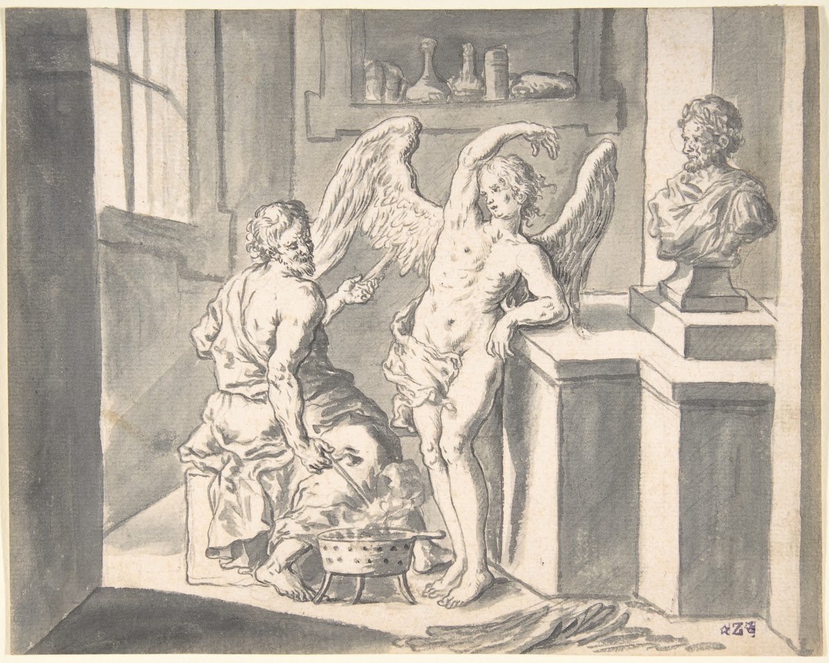 Daedalus Forming the Wings of Icarus out of Wax 18th century