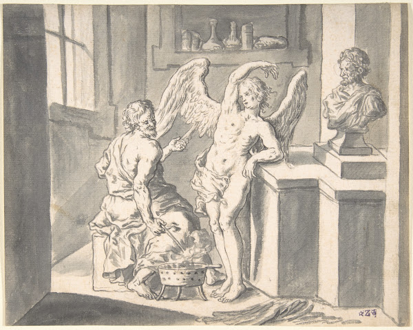 Daedalus Forming the Wings of Icarus out of Wax 18th century