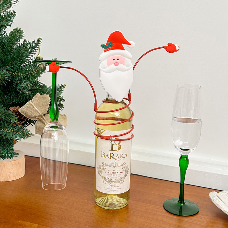 Weihnachtlicher Weinflaschenhalter, modernes Design