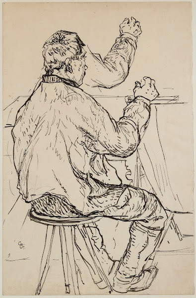 Giovanin de Vöja zwei Studien zu Emmaus 1907