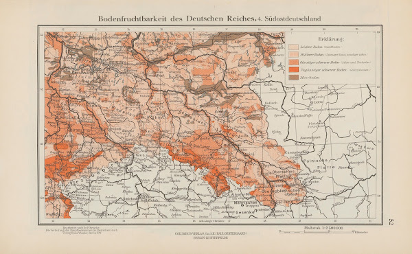 Bodenfruchtbarkeit des Deutschen Reiches 4Sudostdeutschland 1926