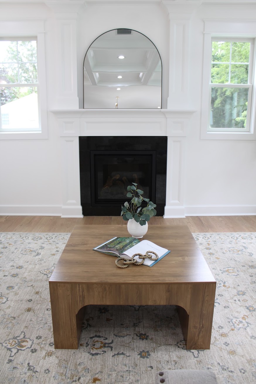 Staged interior detail