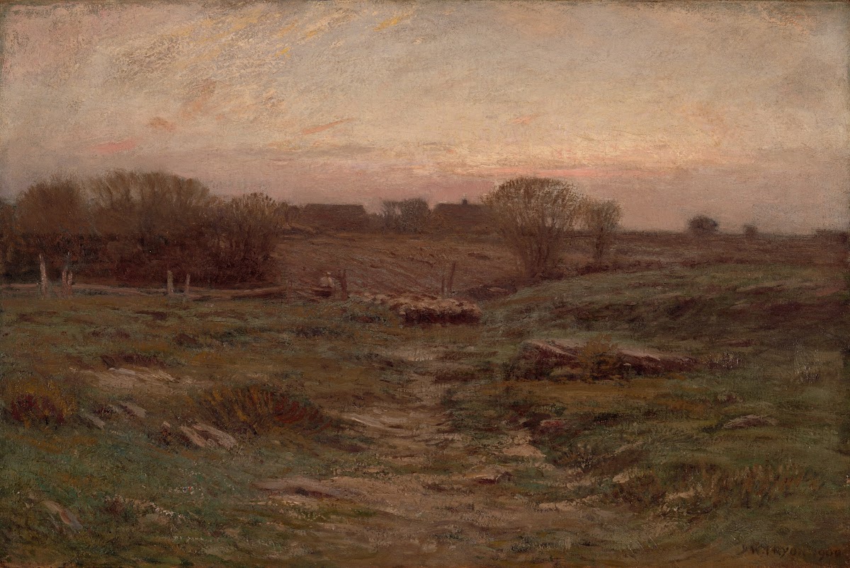 Landscape Sheep in the Valley 1900