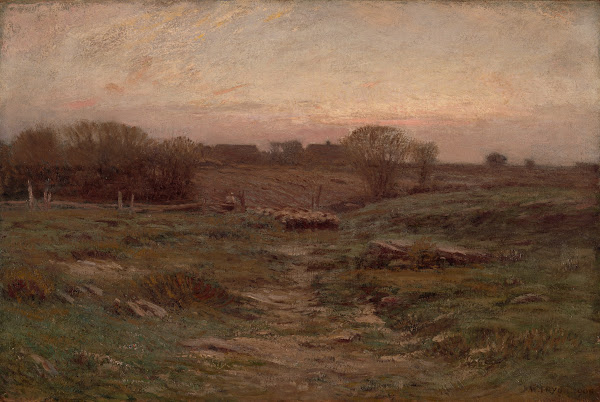 Landscape Sheep in the Valley 1900
