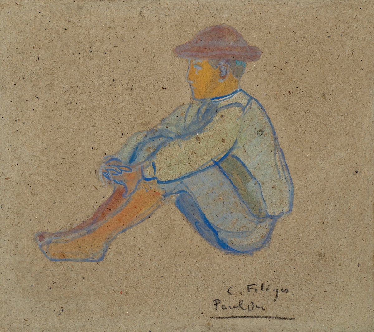Jeune breton assis 1890